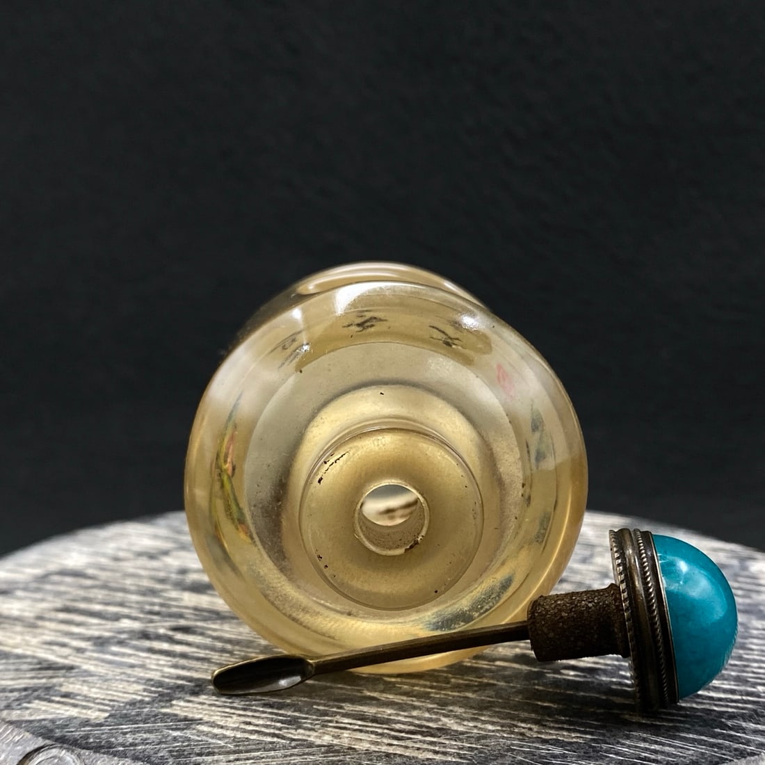 Old Peking Glass Inside Painting Butterfly Snuff Bottle - 7