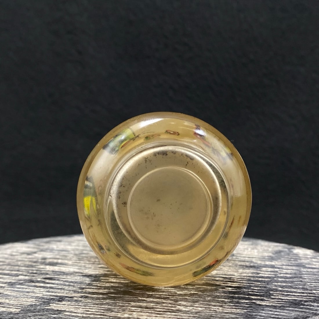 Old Peking Glass Inside Painting Butterfly Snuff Bottle - 8