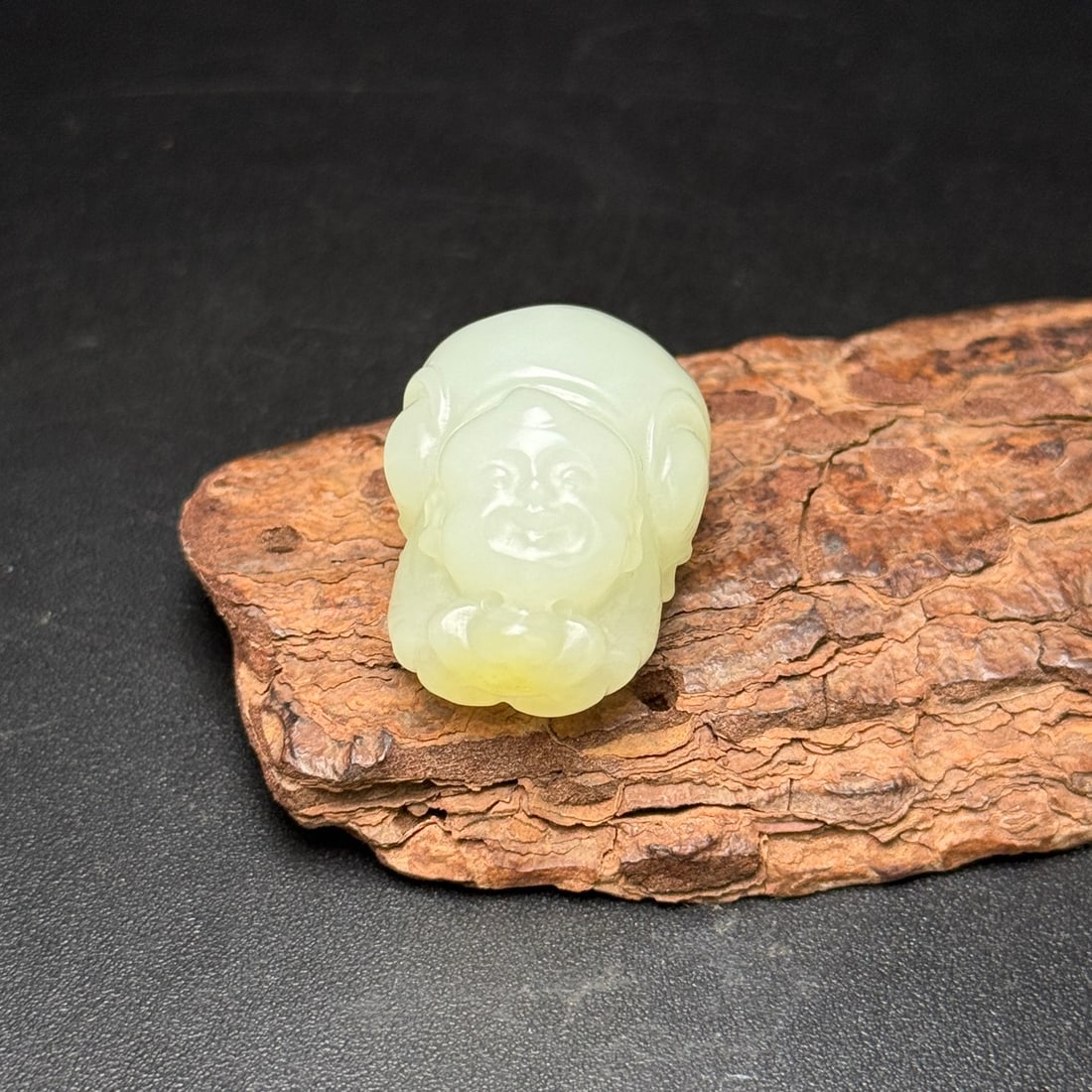 Hetian Jade Hand Carved Kid Pendant - 3