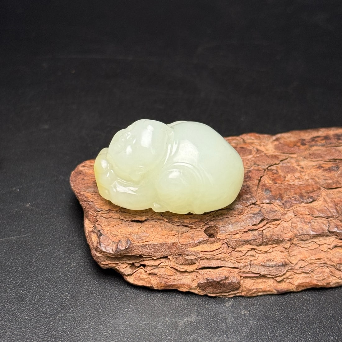 Hetian Jade Hand Carved Kid Pendant - 4