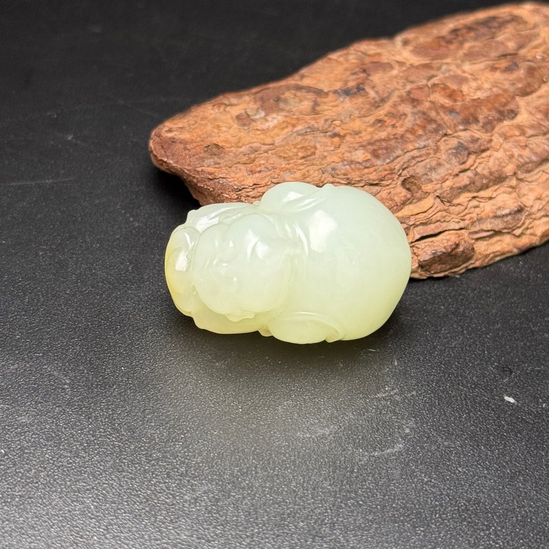 Hetian Jade Hand Carved Kid Pendant - 7