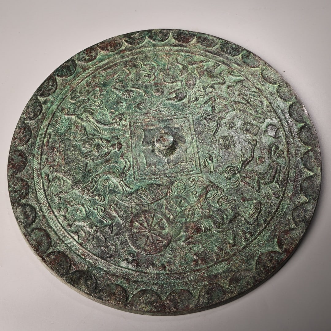 Vintage Bronze Mirror (1 of 9)