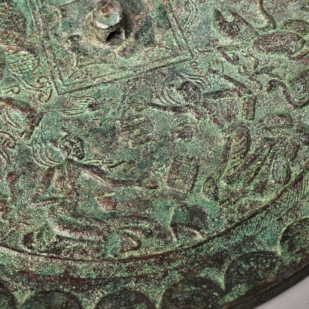 Vintage Bronze Mirror - 4