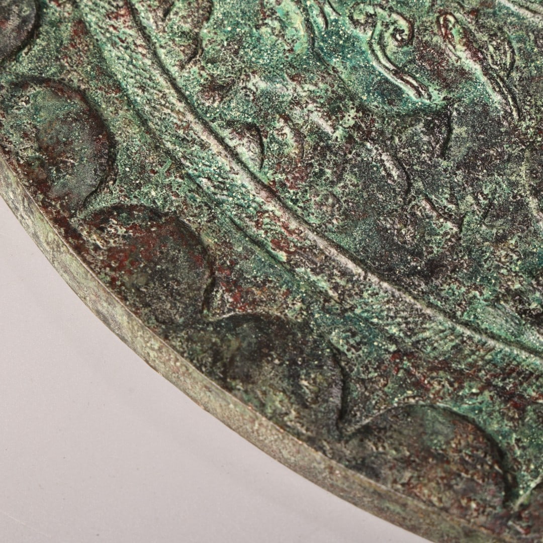 Vintage Bronze Mirror - 7