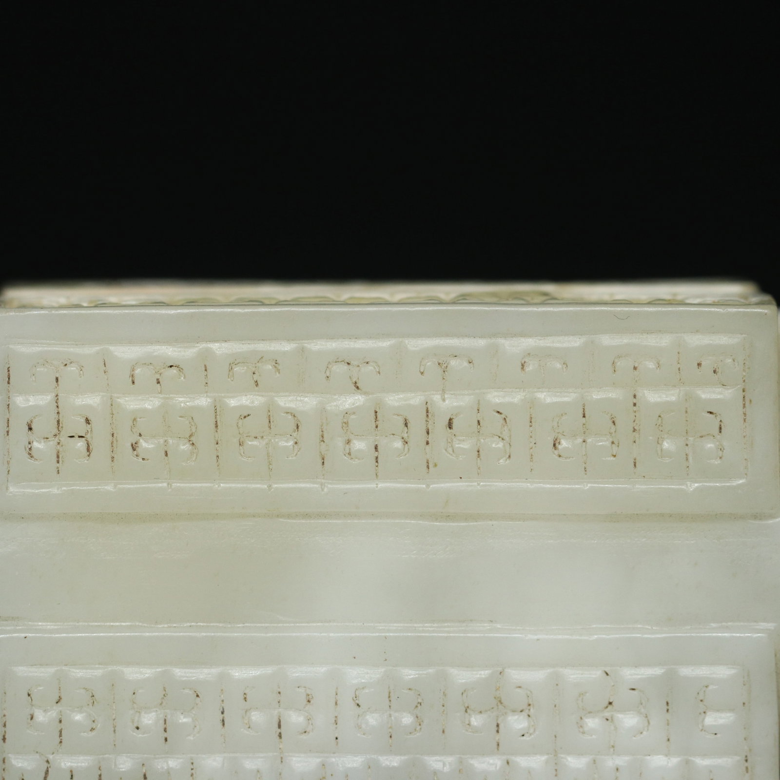Vintage Hetian Jade Statue - Cong - 8