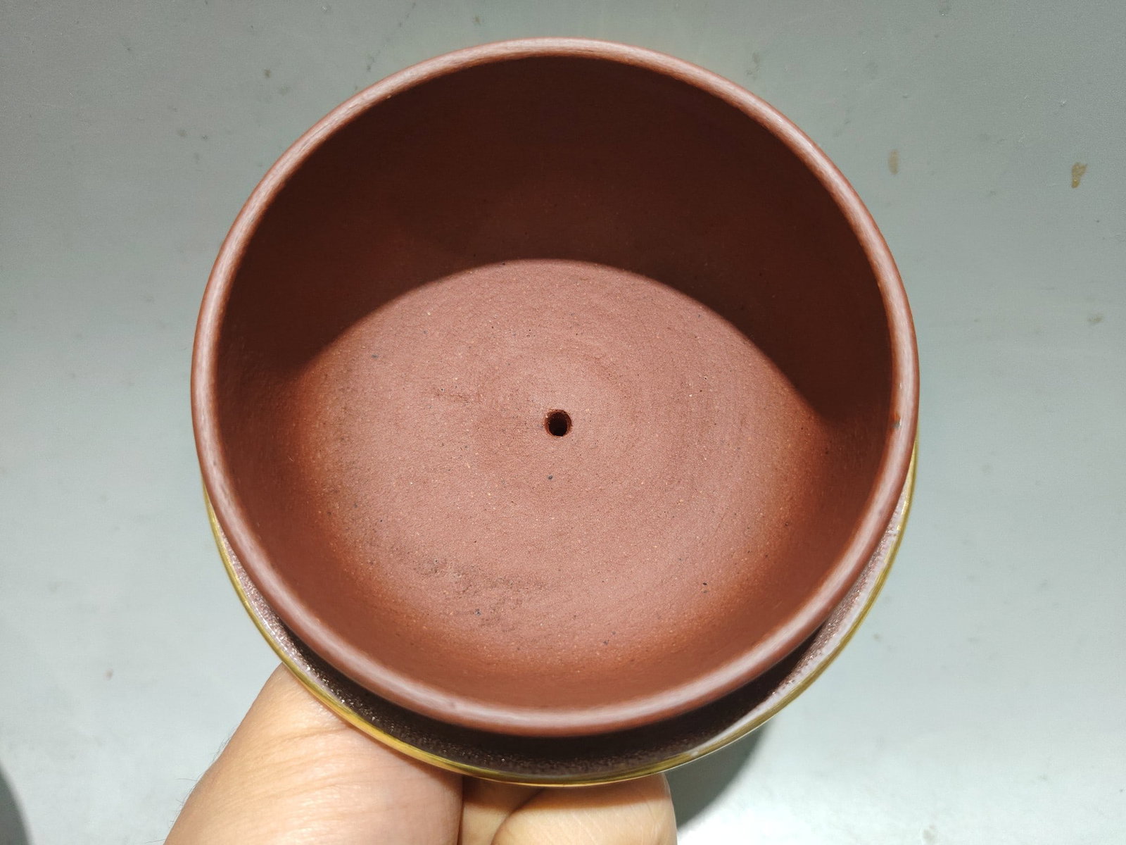 Old Gilt Gold Enamel Cai Yixing Zisha Clay Teapot Arhat - 7