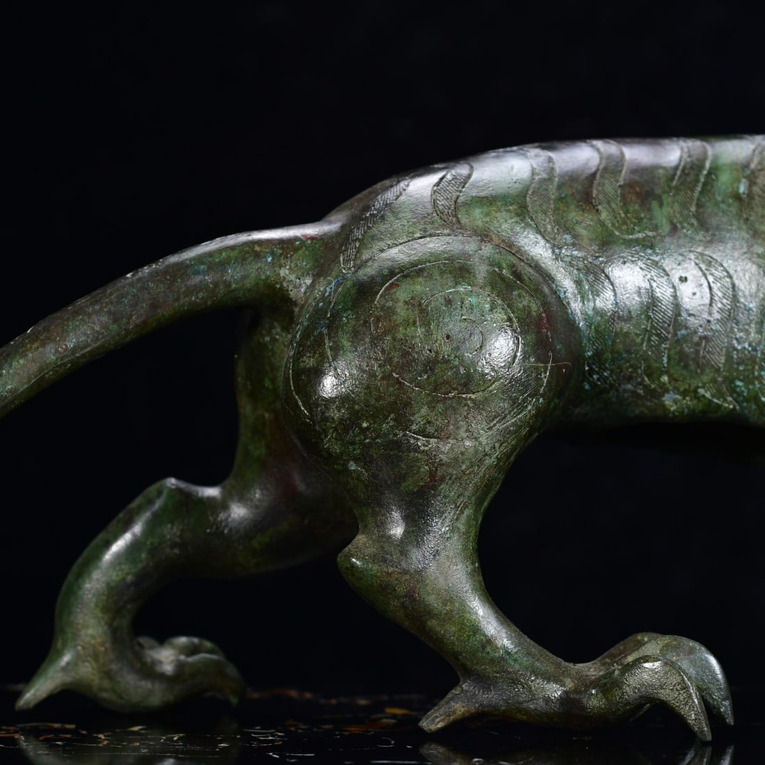Vintage Bronze Tiger Sheep Statue - 7
