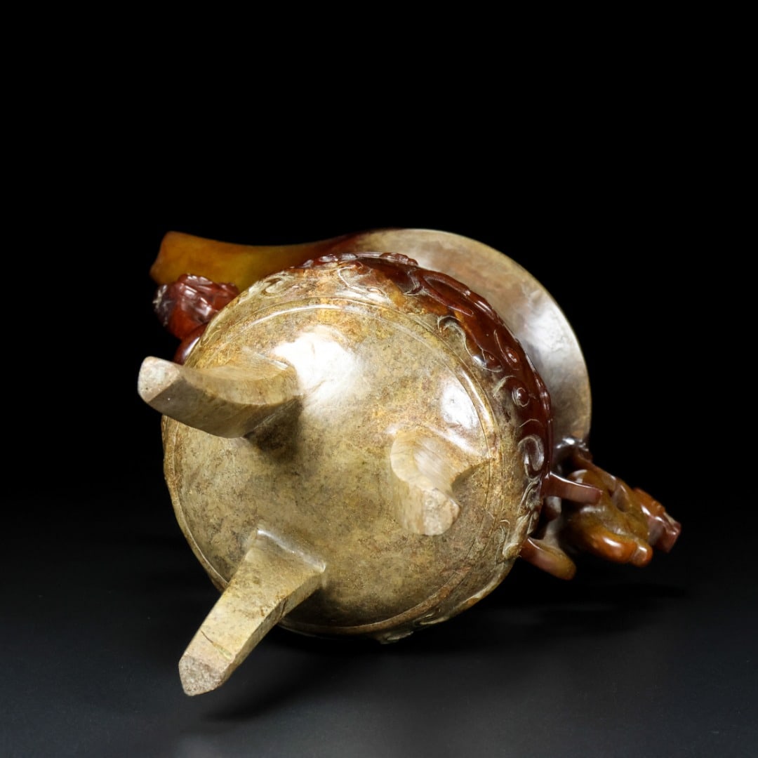 Old Hetian Jade Wine Cup - 8