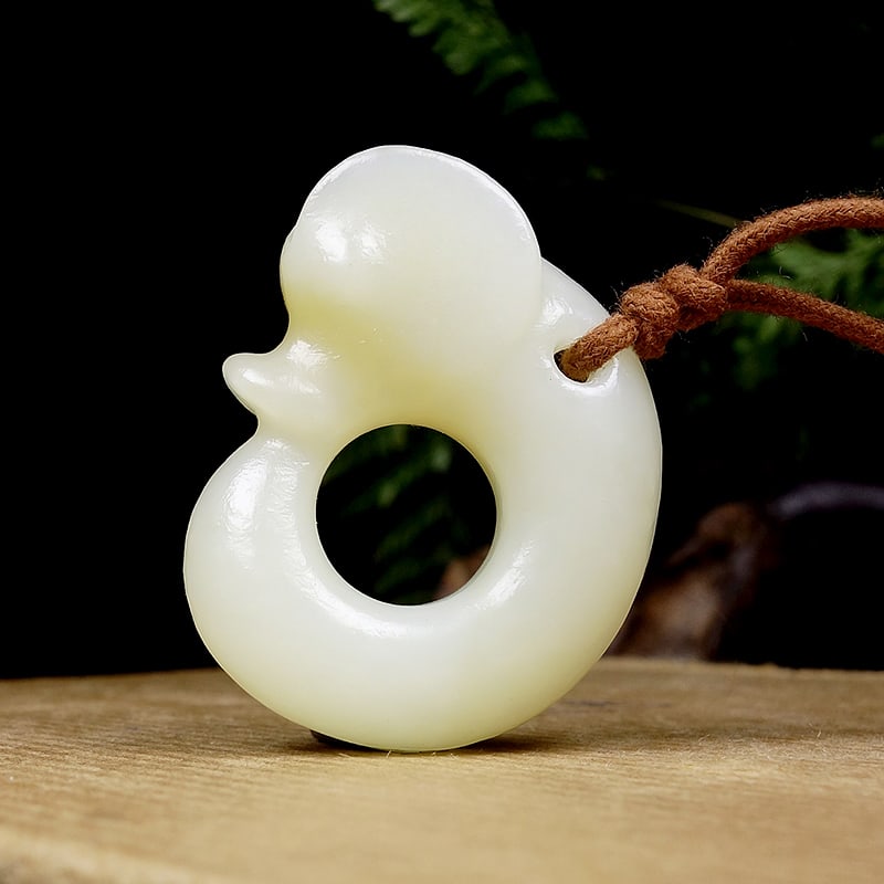 Hetian Jade Pendant - Dragon - 4