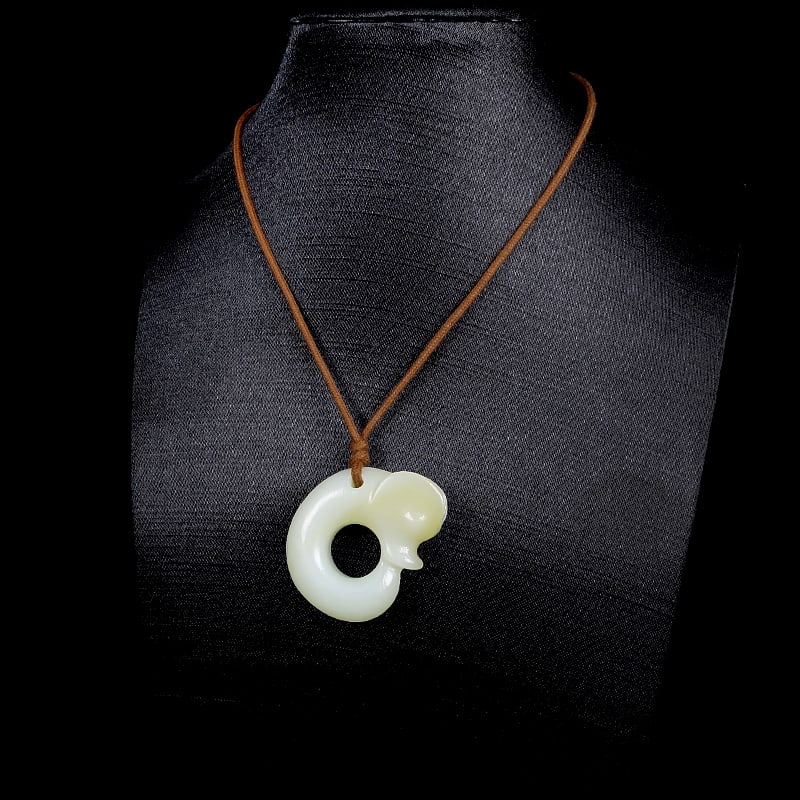 Hetian Jade Pendant - Dragon - 9