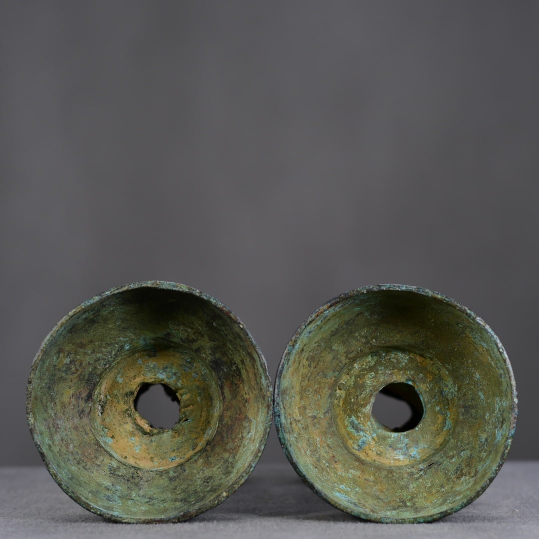 A Pair Bronze Figure Incense Burner - 8