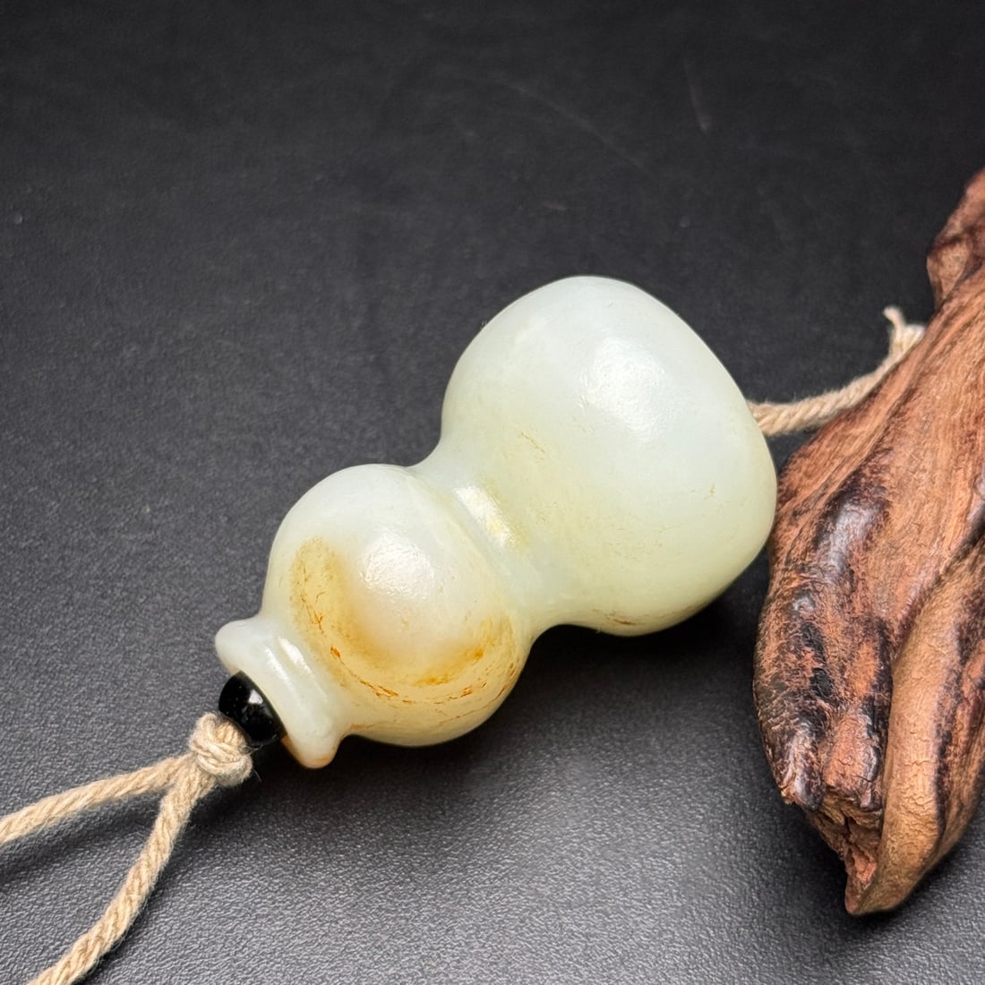 Vintage Hetian Jade Pendant - Gourd - 3