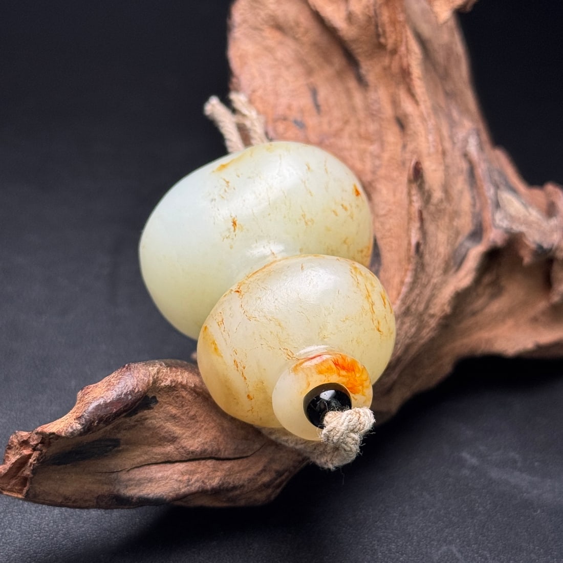 Vintage Hetian Jade Pendant - Gourd - 5
