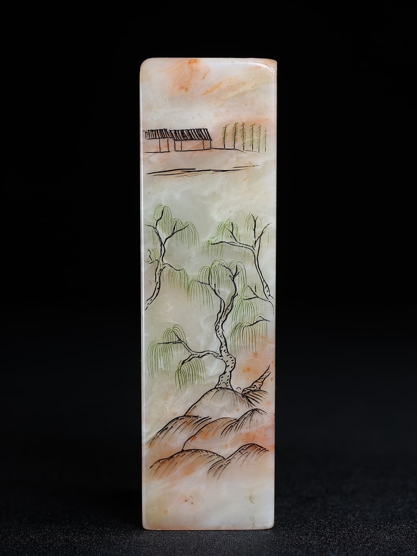 Old Shoushan Stone Arhat Seal - 2