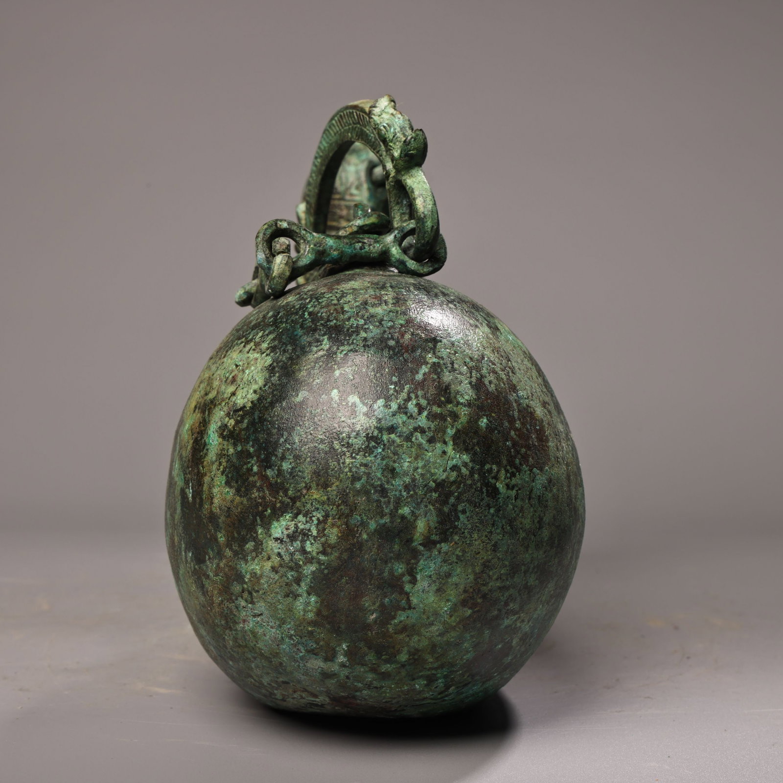 Old Bronze Handle Pot - 6