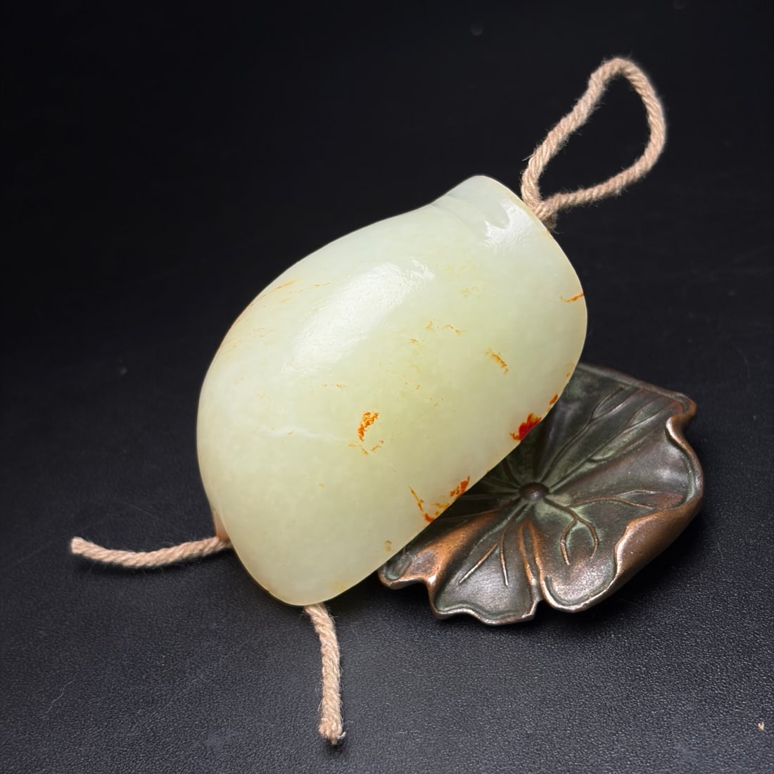 Vintage Hetian Jade Turtle Shell Pendant - 4