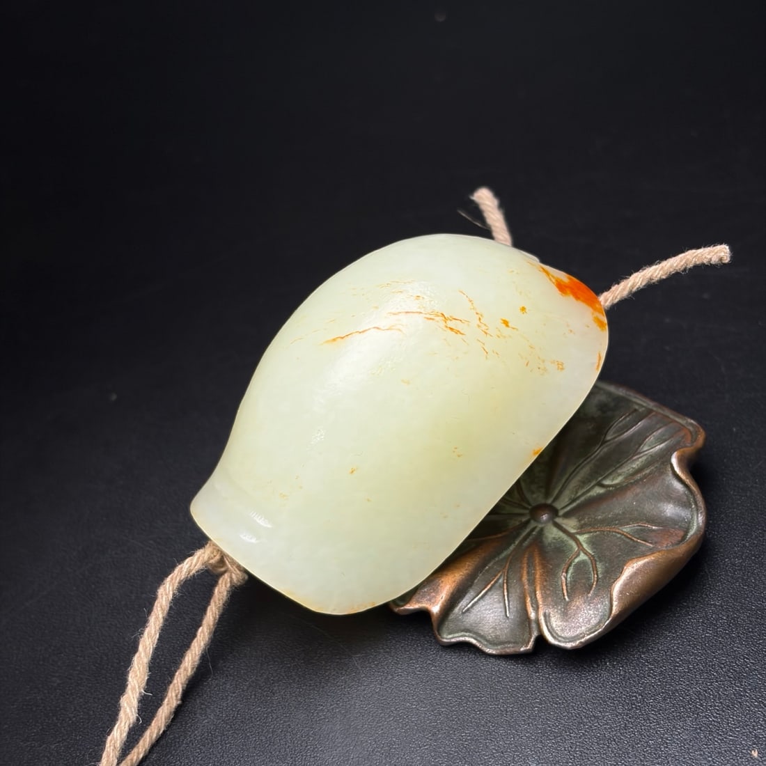Vintage Hetian Jade Turtle Shell Pendant - 5