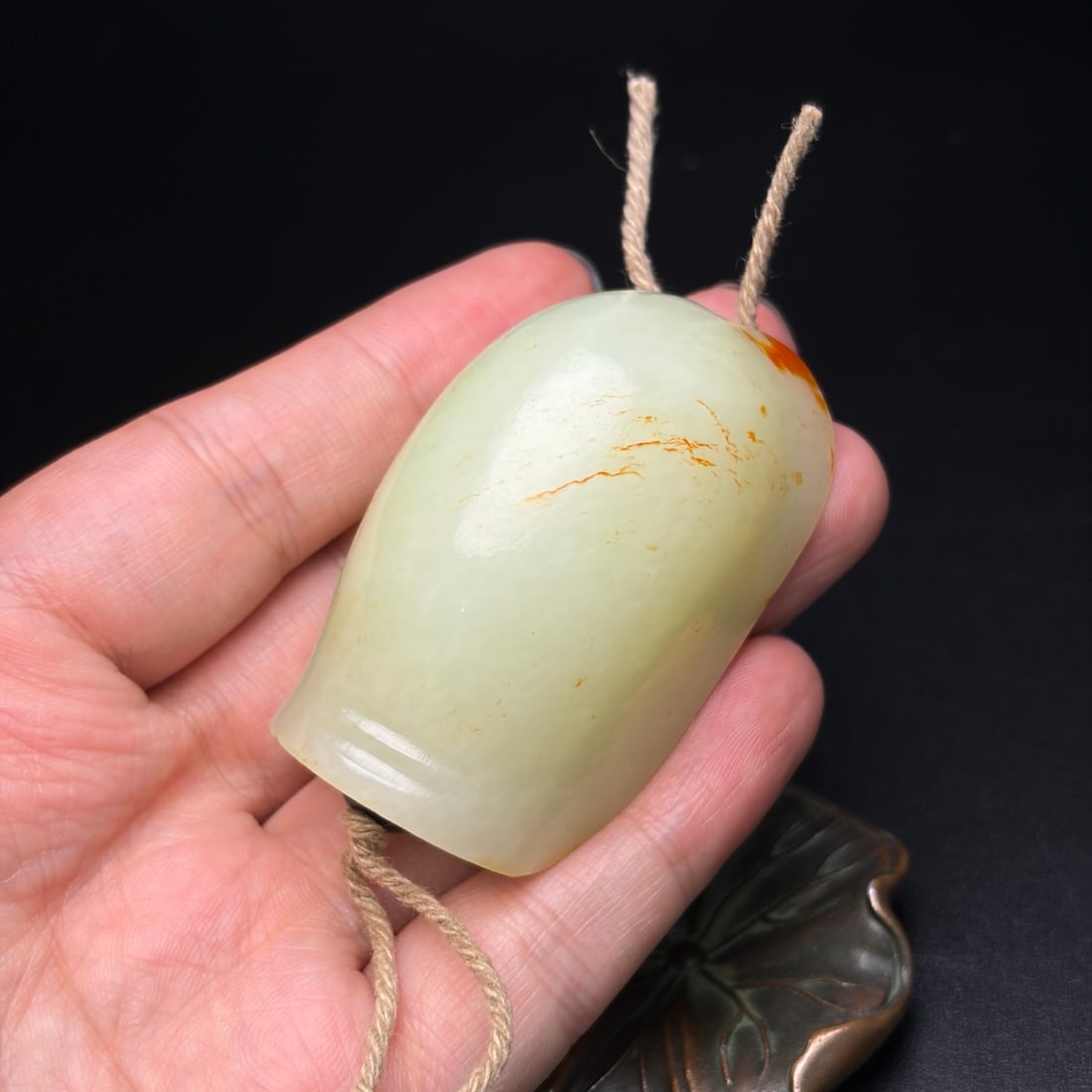 Vintage Hetian Jade Turtle Shell Pendant - 8