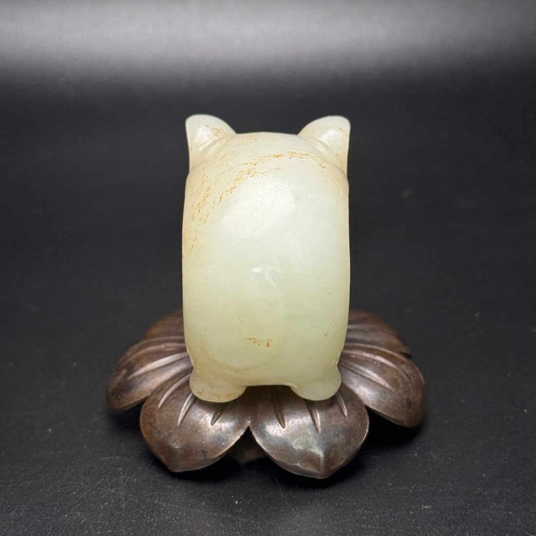 Inside Diameter 23mm Hetian Jade Elephant Thumb Ring - 4