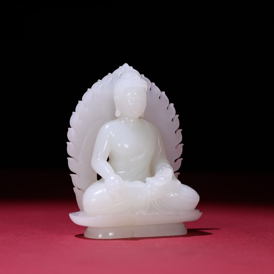 Superb White Hetian Jade Buddha Statue - 3
