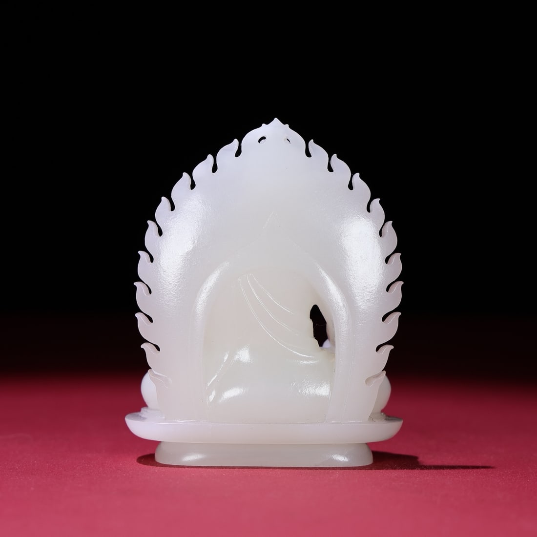 Superb White Hetian Jade Buddha Statue - 5