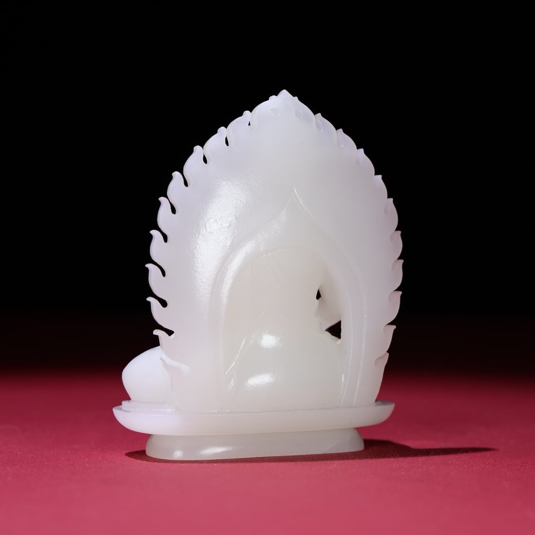 Superb White Hetian Jade Buddha Statue - 6