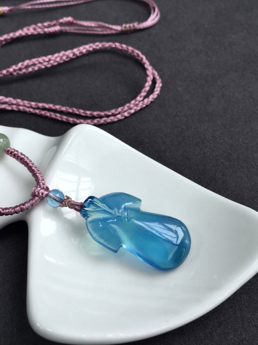 Beautiful Natural Aquamarine Pendant - chi-pao - 7