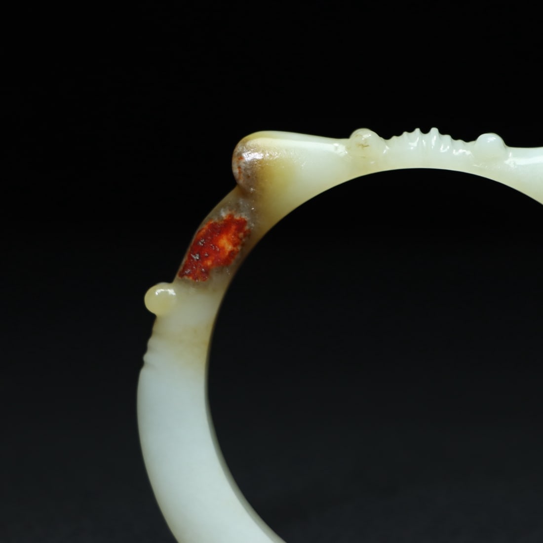 Inside Diameter 81mm Hetian Jade Arm Bracelet Bangle - 2
