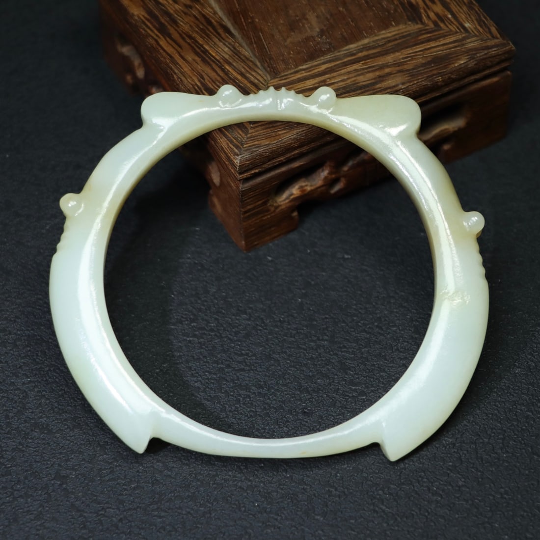 Inside Diameter 81mm Hetian Jade Arm Bracelet Bangle - 8
