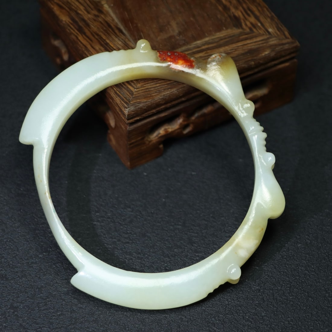 Inside Diameter 81mm Hetian Jade Arm Bracelet Bangle - 9