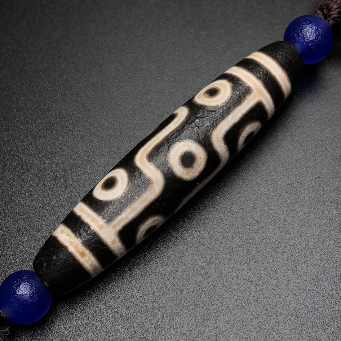 Old Tibetan Nine Eyes & Three Eyes DZI Agate Necklace - 5