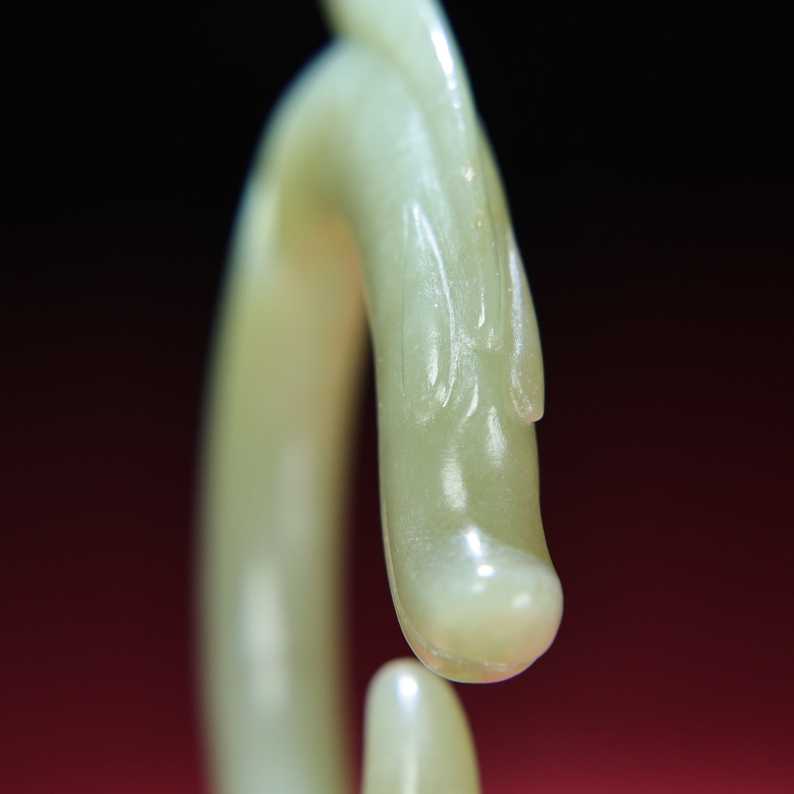 Vintage Hetian Jade Dragon Pendant - 4