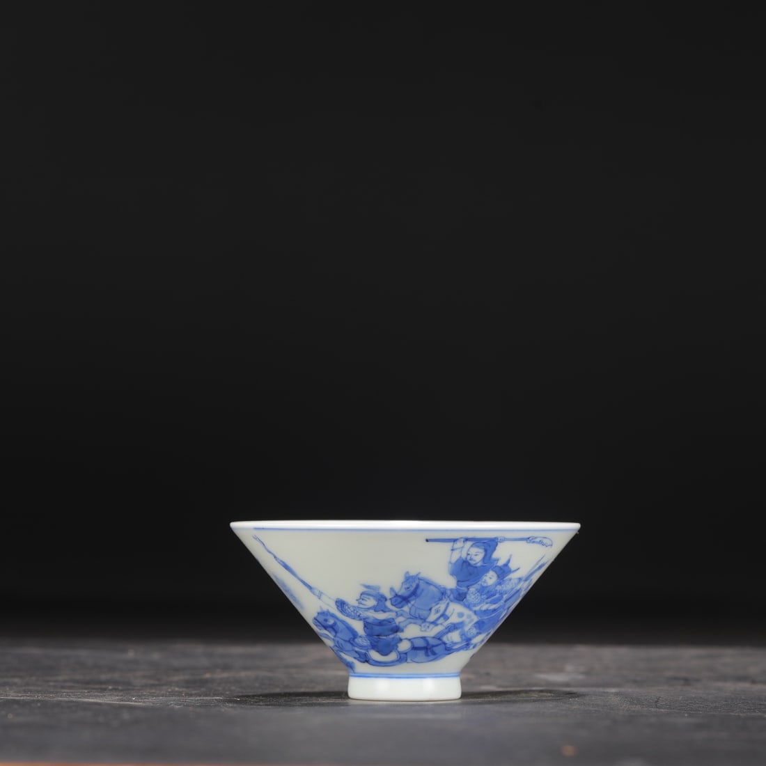 Old Blue and White Porcelain Bowl w Box - 2