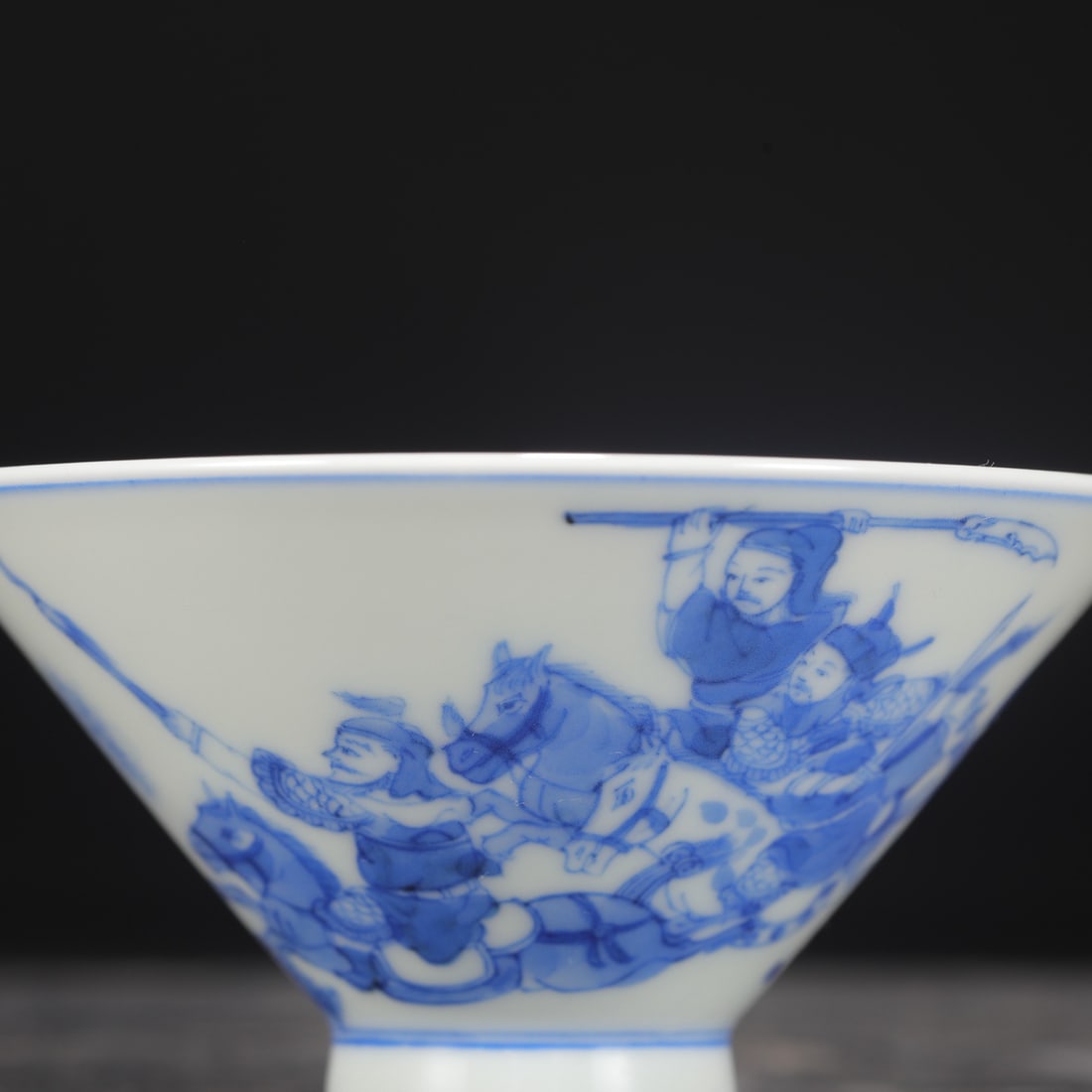 Old Blue and White Porcelain Bowl w Box - 3