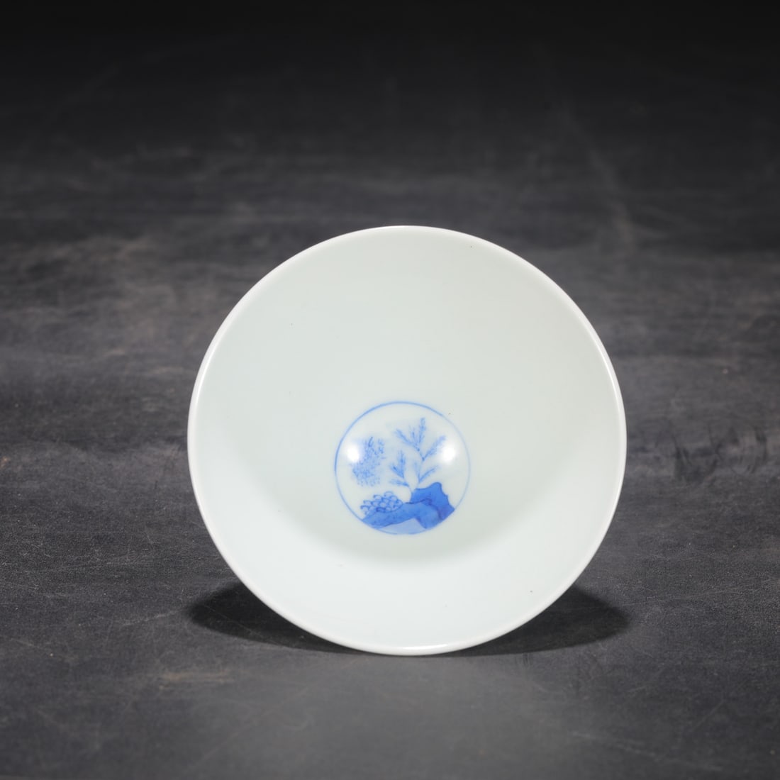 Old Blue and White Porcelain Bowl w Box - 4