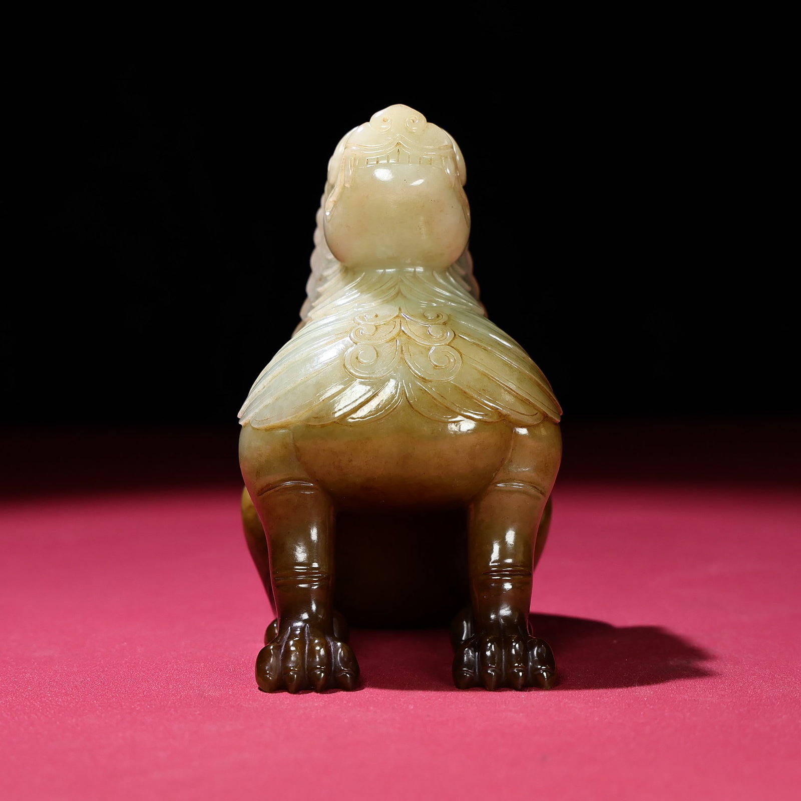 Vintage Hetian Jade Beast Statue - 7