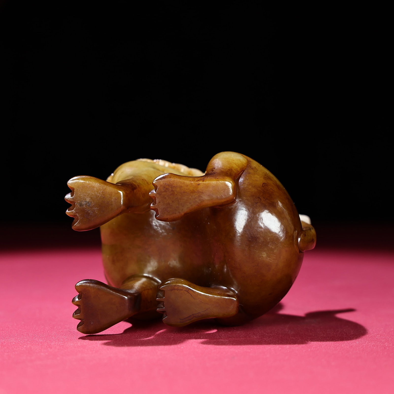 Vintage Hetian Jade Beast Statue - 8