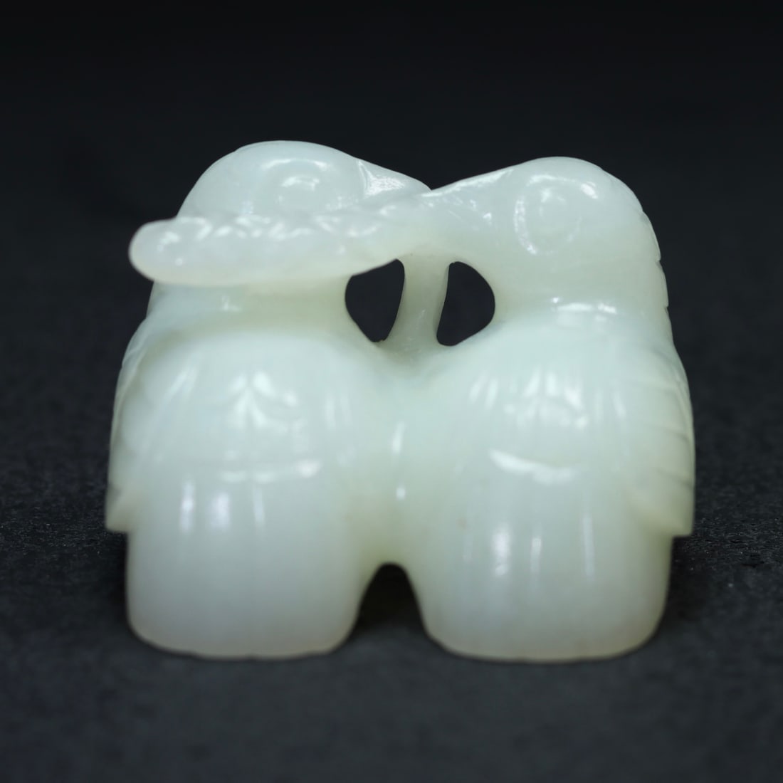 Hetian Jade Hand Carved Quail Statue - 2