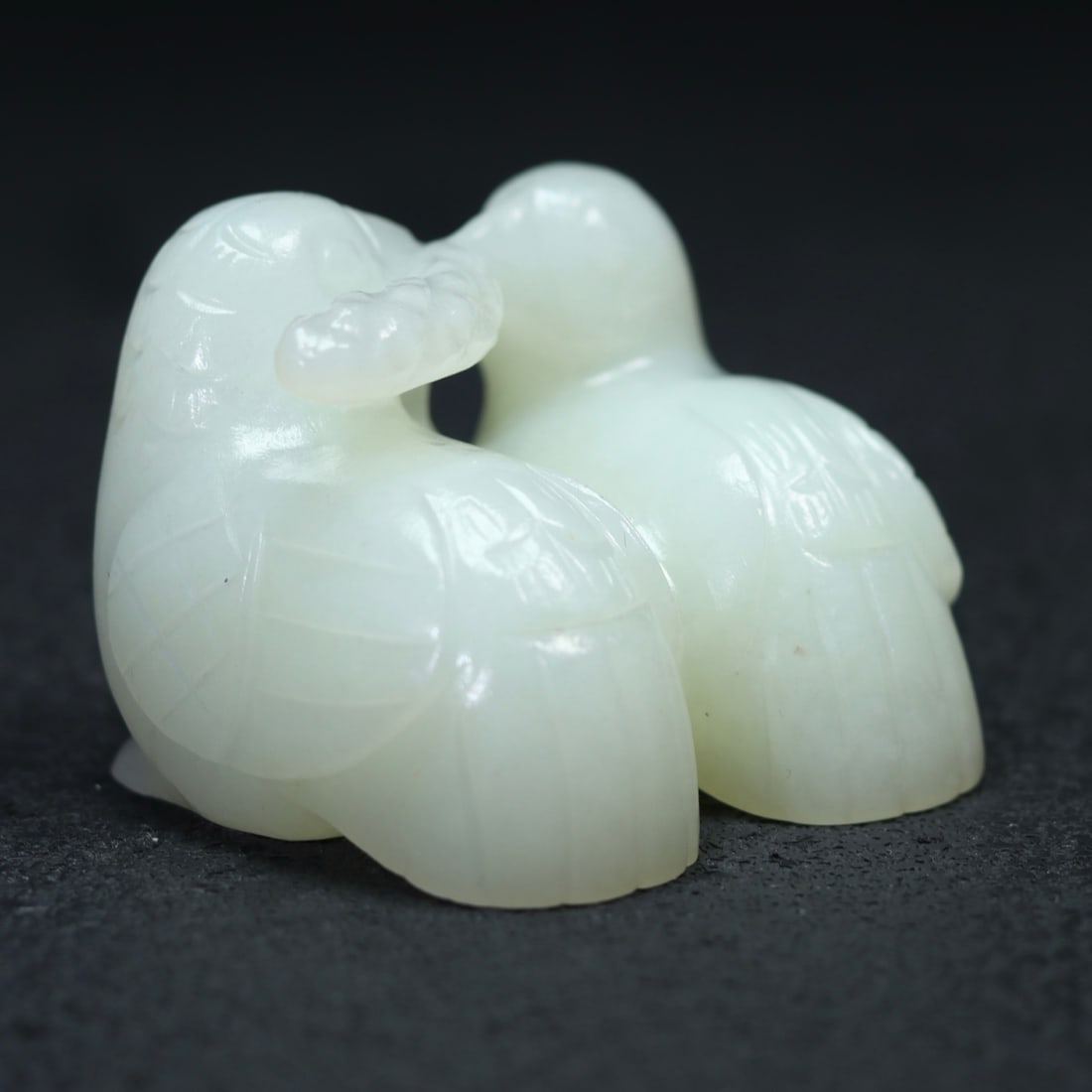 Hetian Jade Hand Carved Quail Statue - 3