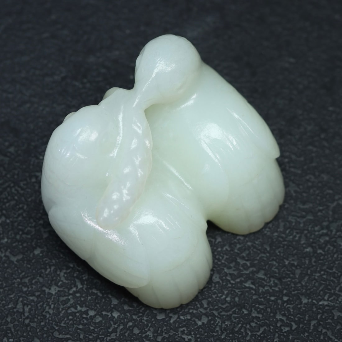 Hetian Jade Hand Carved Quail Statue - 8