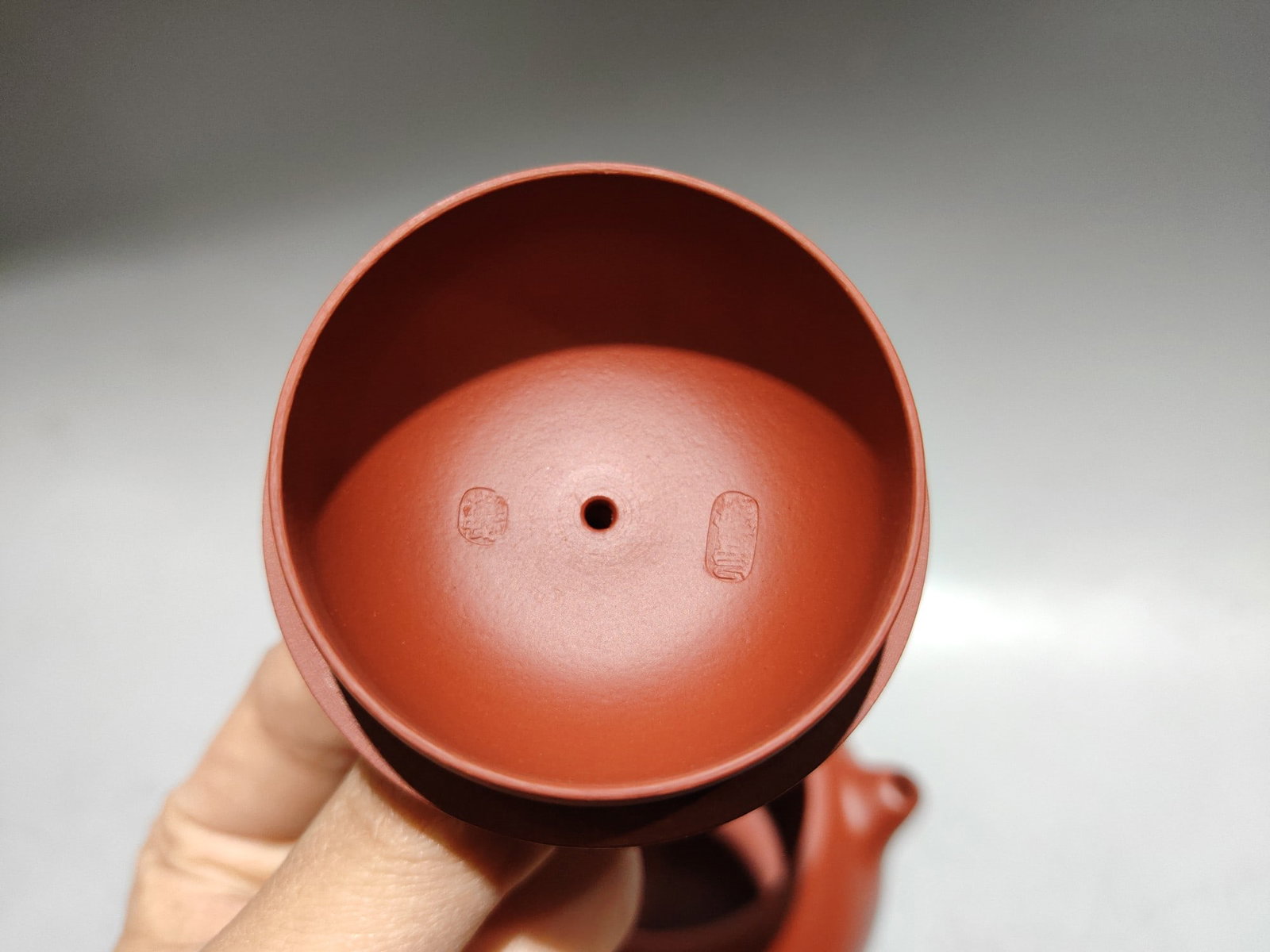 Yixing Zisha Clay Teapot w Artist Signed - 4