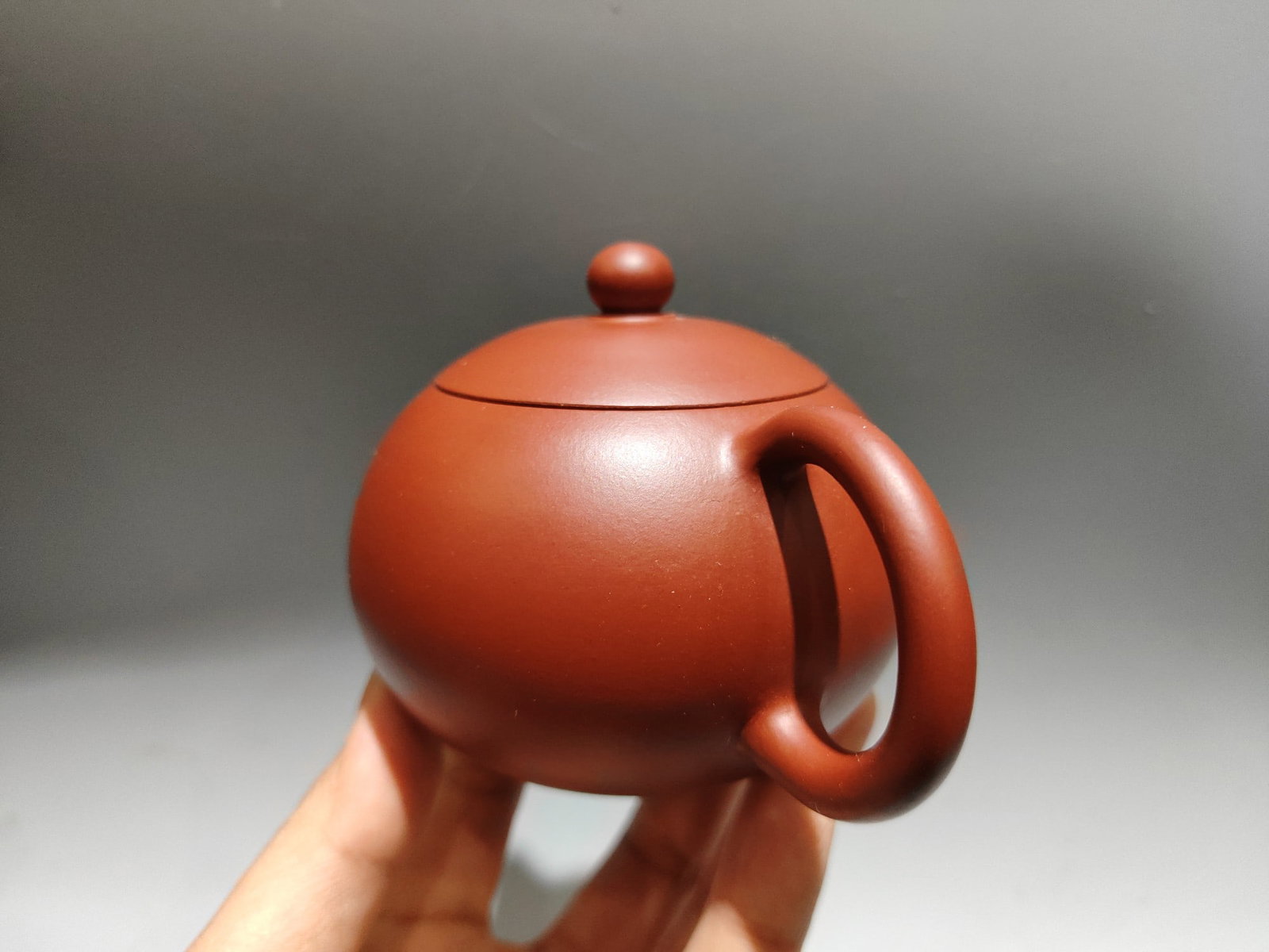 Yixing Zisha Clay Teapot w Artist Signed - 8