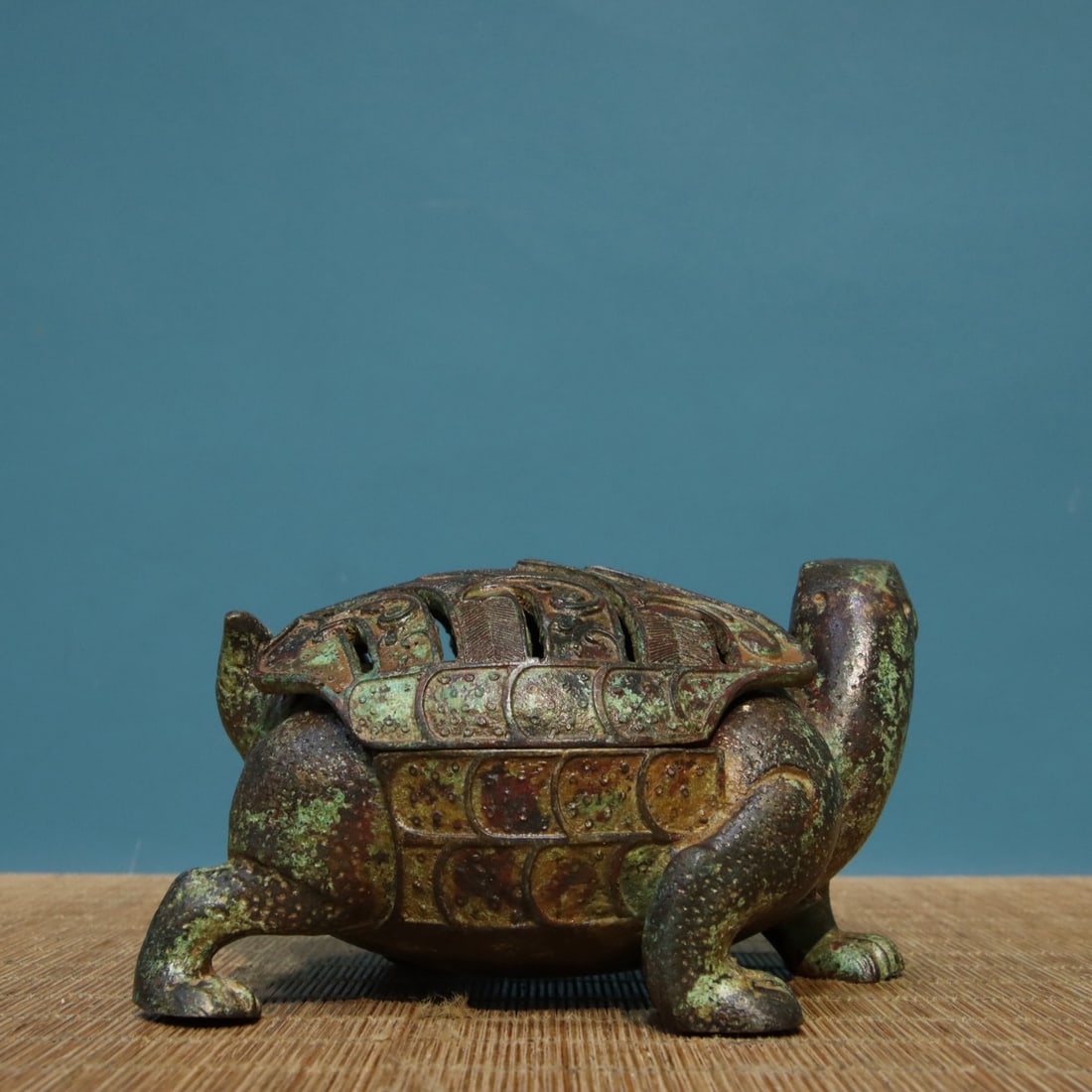 Old Bronze Tortoise Incense Burner - 3