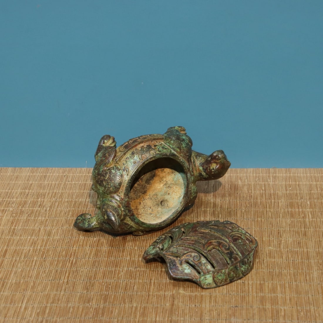 Old Bronze Tortoise Incense Burner - 7