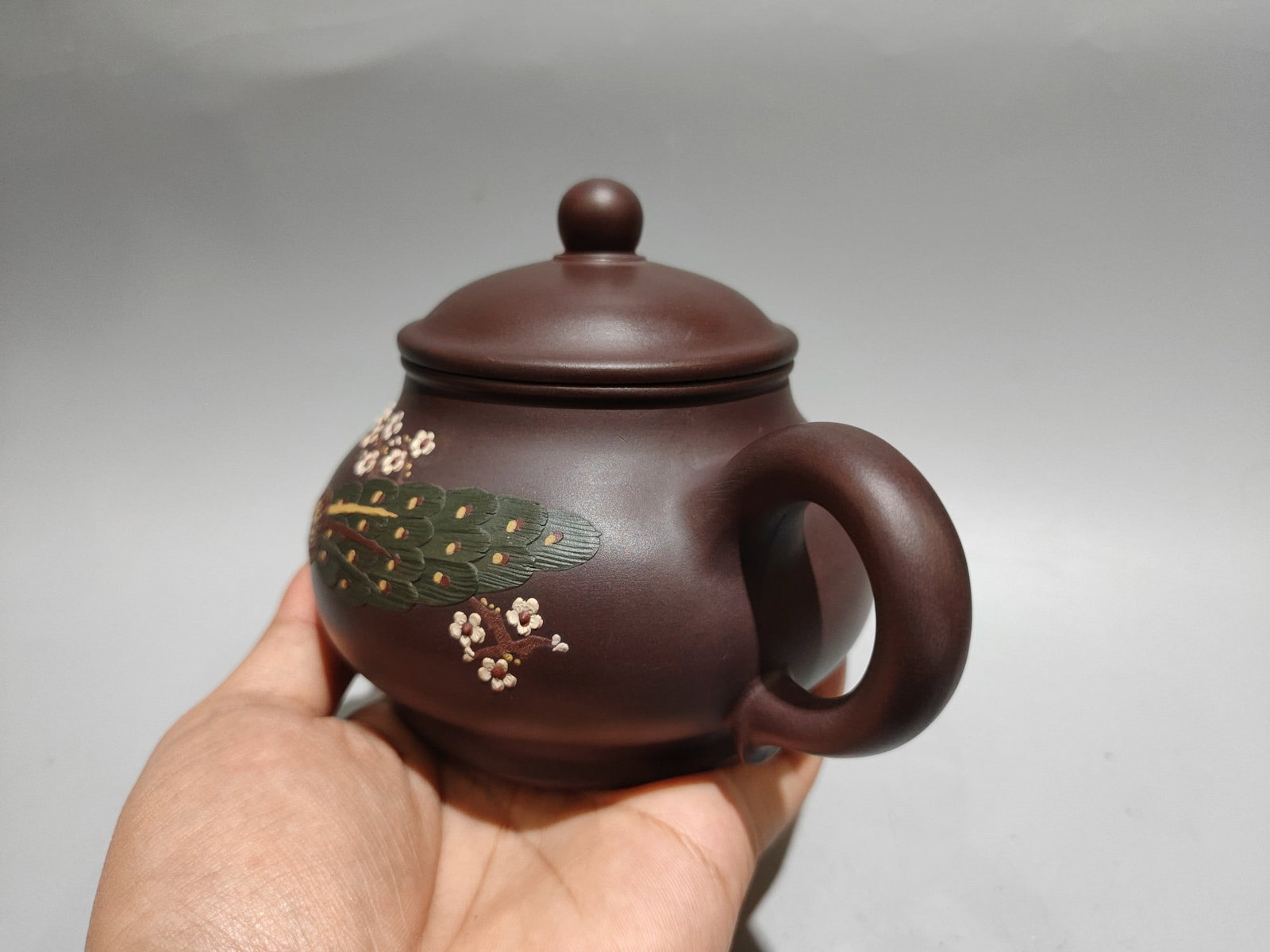 Yixing Zisha Clay Peacock Teapot - 3