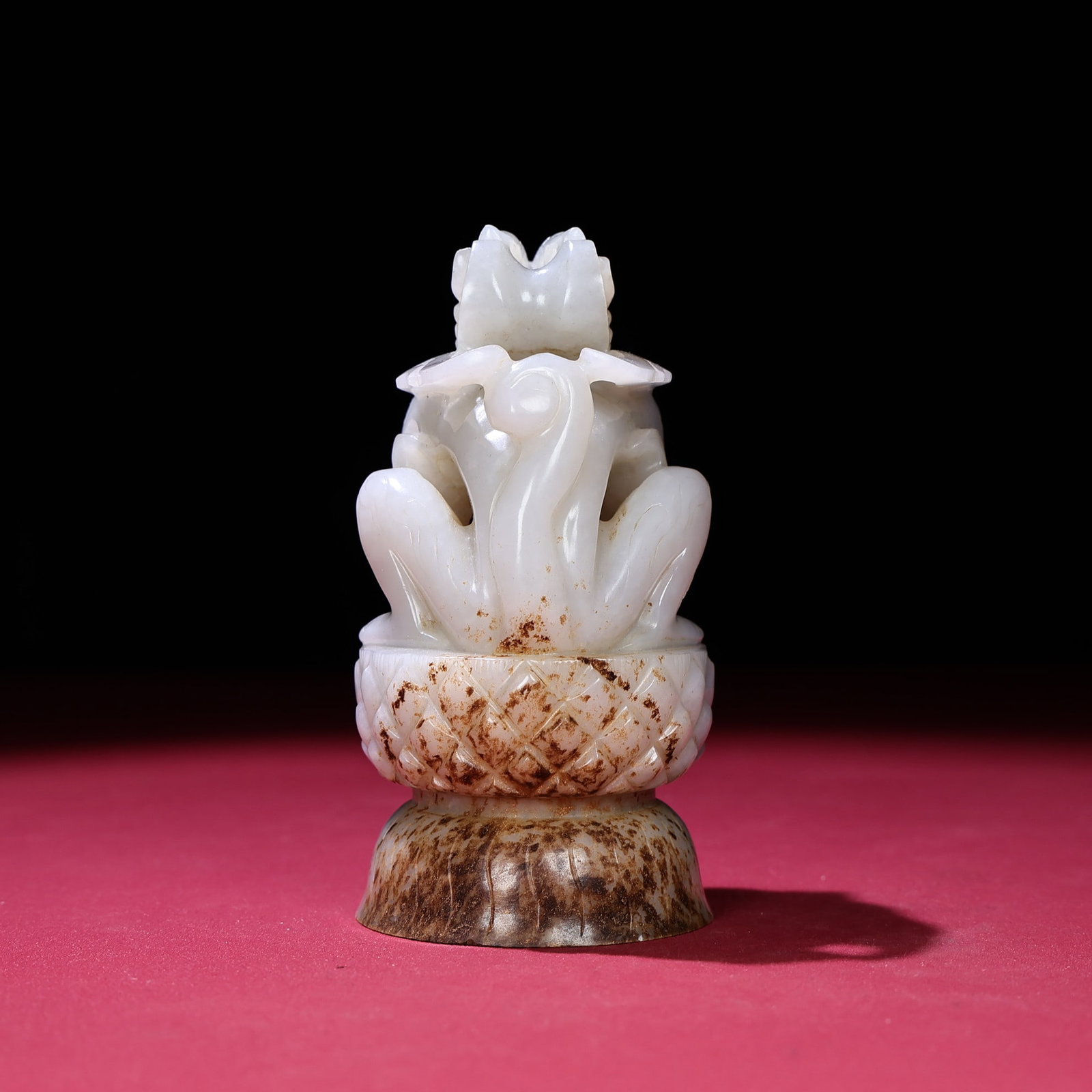 Vintage Hetian Jade Dragon Statue - 5