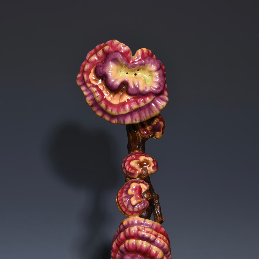 Old Porcelain Ruyi Statue - 5