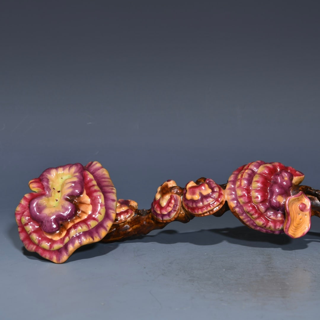 Old Porcelain Ruyi Statue - 7