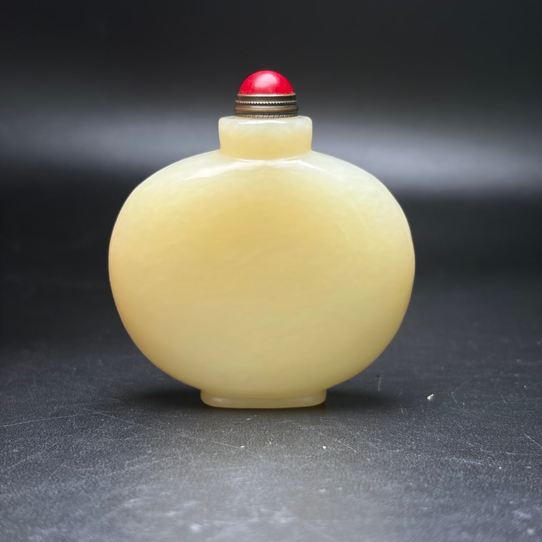 Vintage Hetian Jade Snuff Bottle - 7