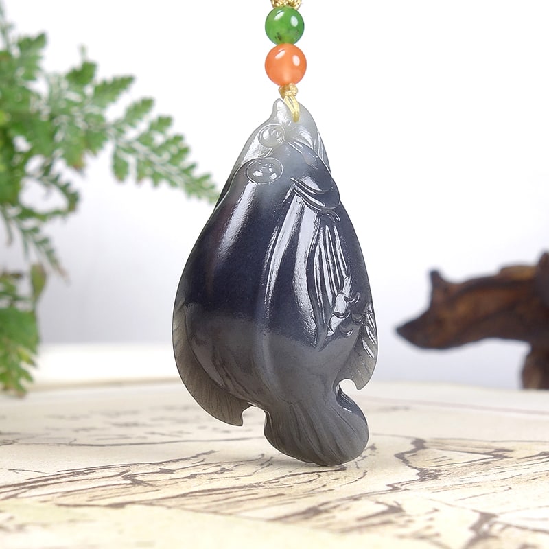 Hetian Jade Pendant - Fish - 5